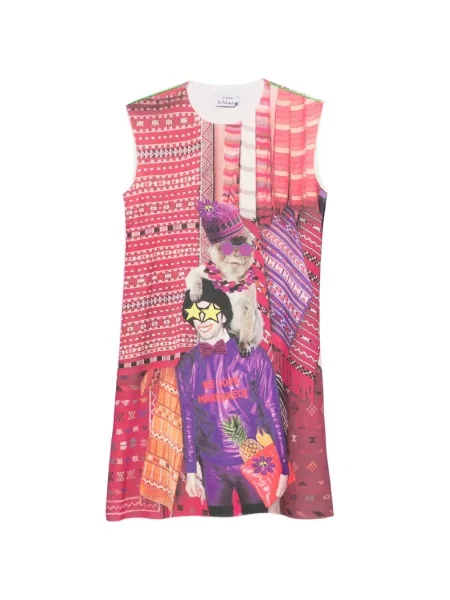 Rochie mini The Artistylist fără mâneci cu imagine roz