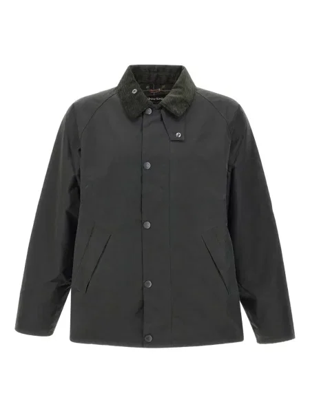 Gulerat ceruit geacă Barbour de catifea cord verde