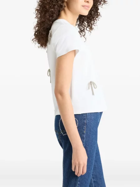 Top Cinq A Sept cu funde alb