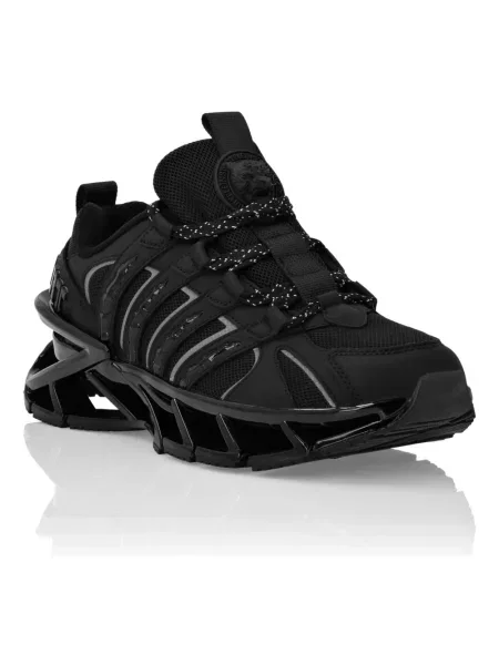 Sneakersy Plein Sport skórzane czarne
