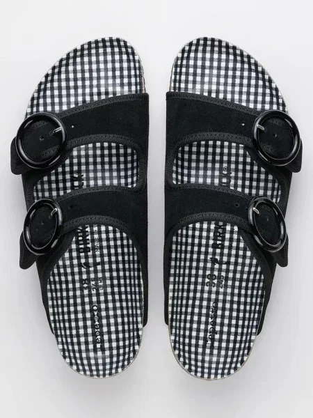 Σκαρπινια Birkenstock 1774 σουέντ με αγκράφα μαύρο