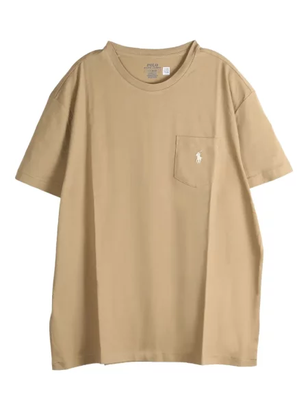 Μπλούζα Polo Ralph Lauren με σχέδιο με λαιμόκοψη v πράσινο