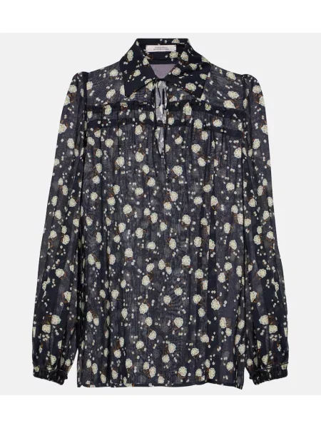 Bluză Dorothee Schumacher cu model floral albastru