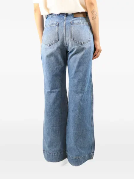 Blugi cu picior larg Victoria Beckham albastru