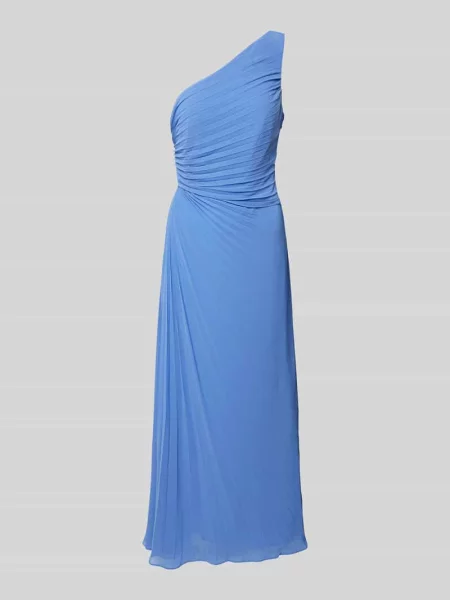 Sukienka wieczorowa z plisami model ‘Mirabelle’ Forever New niebieska