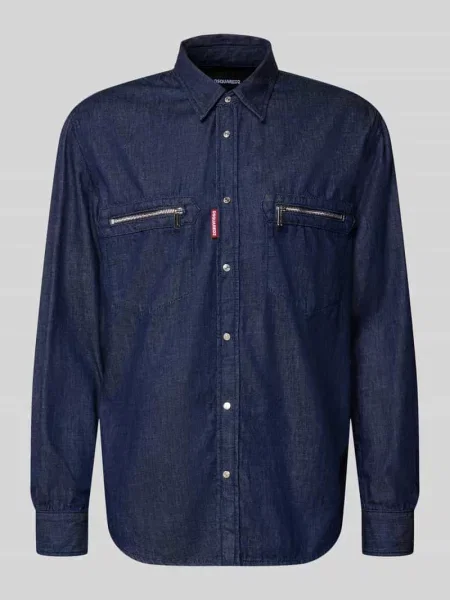 Koszula jeansowa o kroju regular fit z czystej bawełny Dsquared2 Ready To Wear niebieska