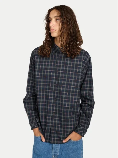 Element Cămașă Button Down Regular Flannel Bleumarin