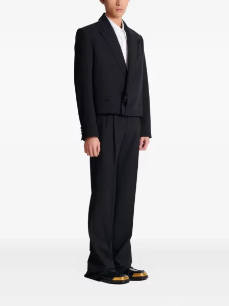 Sacou Balmain de lână negru