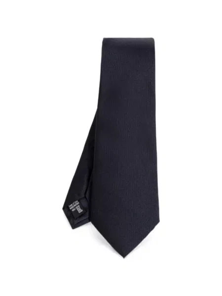 Cravată Giorgio Armani cu broderie albastru