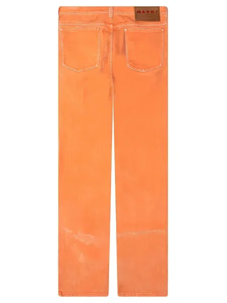 Blugi Marni cu 5 buzunare portocaliu