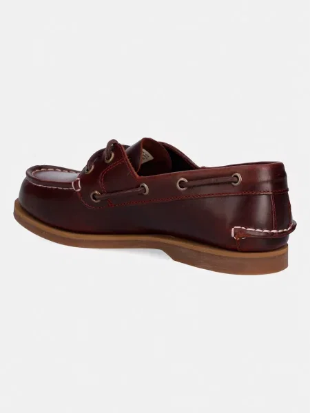 Timberland mokasyny skórzane Classic Boat Boat brązowe