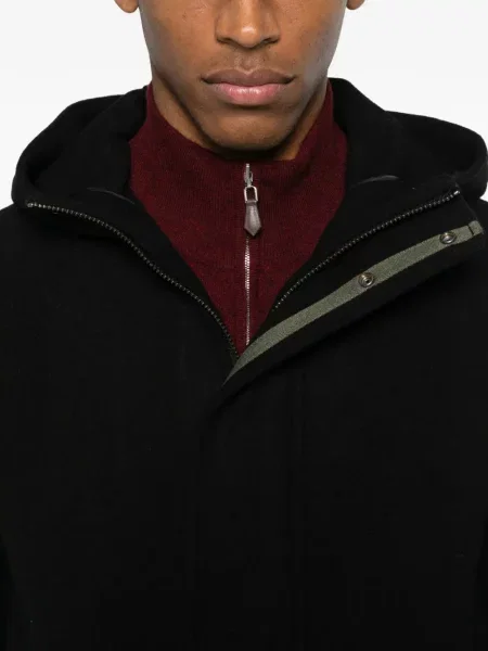 Palton Manuel Ritz cu glugă negru