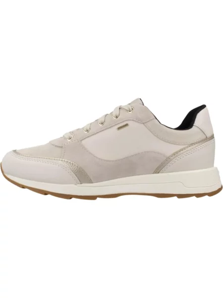 Sneakersy Geox skórzane beżowe