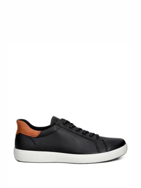 Sneakerși Ecco din piele negru