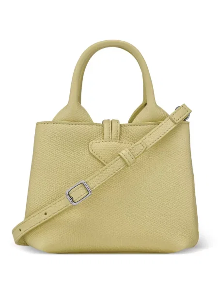 Geanta de piele Longchamp din piele verde