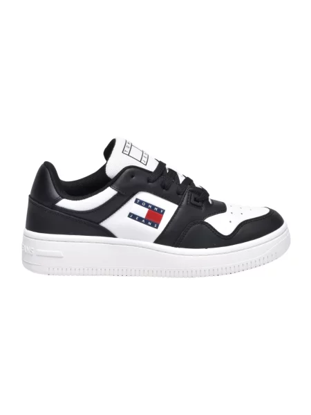 Sneakersy Tommy Jeans skórzane retro białe