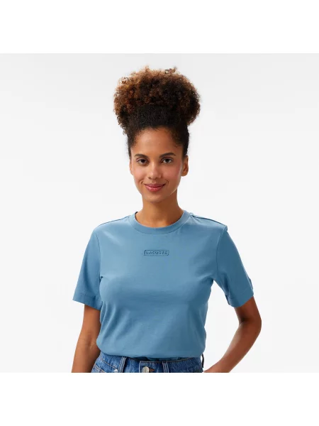 Футболка Lacoste голубая