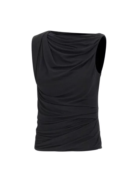 Udrapować top Entire Studios drapowany czarny