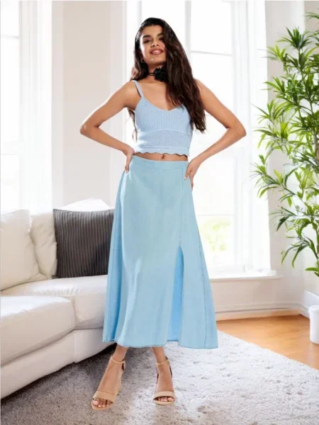 Блузка блакитний