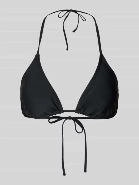Góra od bikini z wiązaniem z tyłu model BAOMI' Pieces czarne