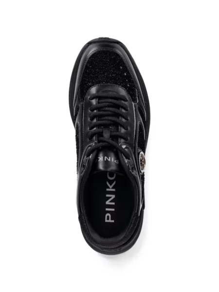 Sneakerși Pinko din piele negru