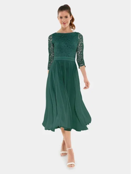 Swing Rochie cocktail verde