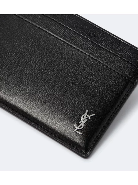 Portofel Saint Laurent din piele negru