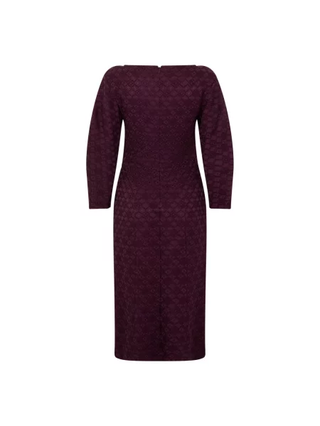 Sukienka midi Alberta Ferretti fioletowa
