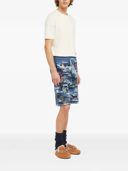 Pantaloni scurți Alanui tip Hawaii albastru