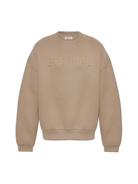 Bluza Fear Of God z logo beżowa
