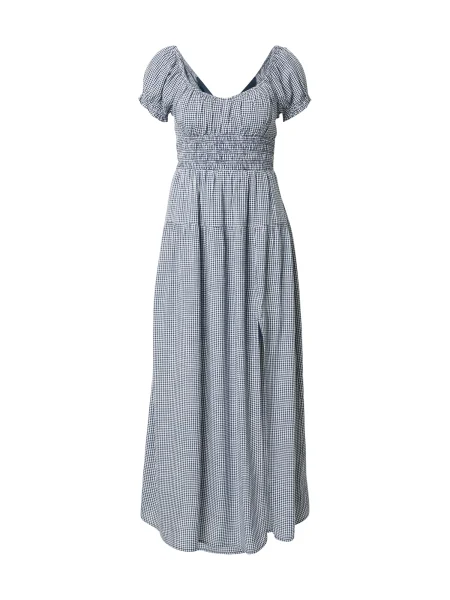 HOLLISTER Rochie de vară albastru marin alb