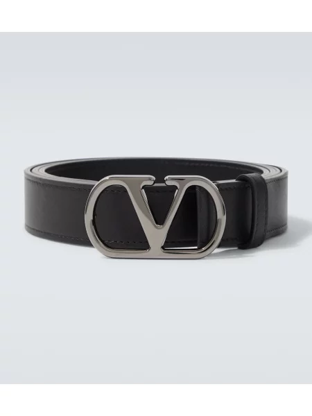 Curea Valentino Garavani din piele negru