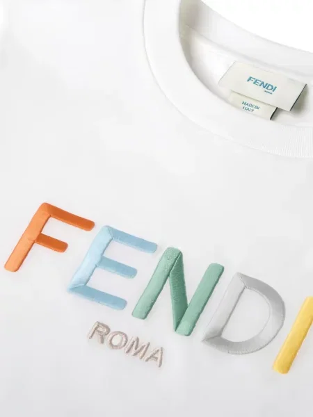Koszulka dziecięca Fendi biała