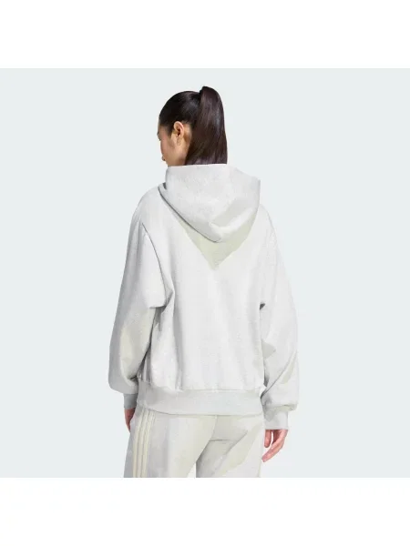 MIKINA S KAPUCÍ ADIDAS KIT SMALL LOGO šedá