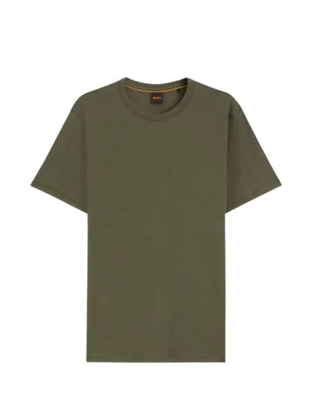 Tricou Boss cu broderie verde