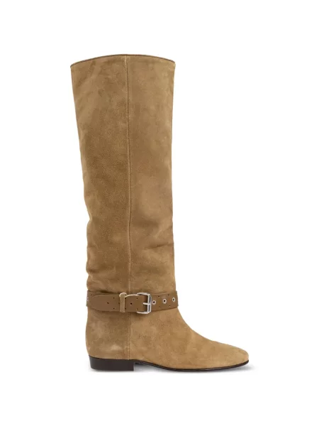 Botine Isabel Marant cu cataramă cu bretele