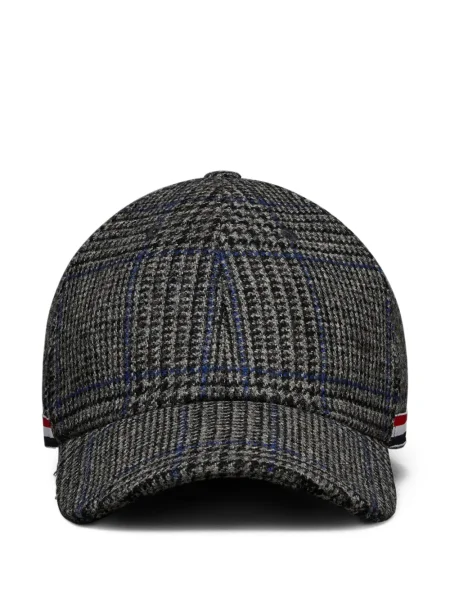 Șapcă Thom Browne din țesătură twill gri