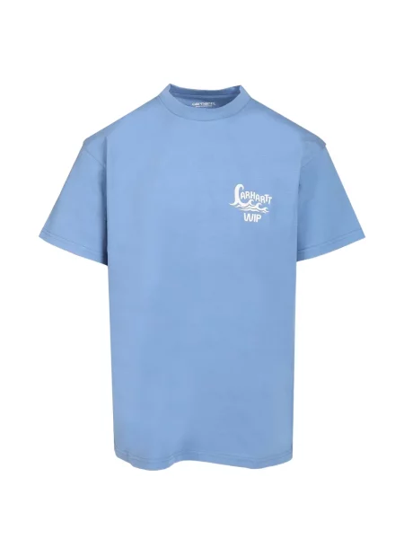 Tricou Carhartt Wip cu imagine albastru