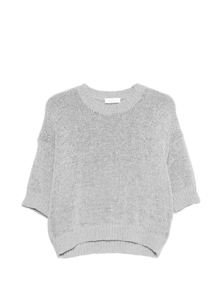 Pulover Roberto Collina scurt gri