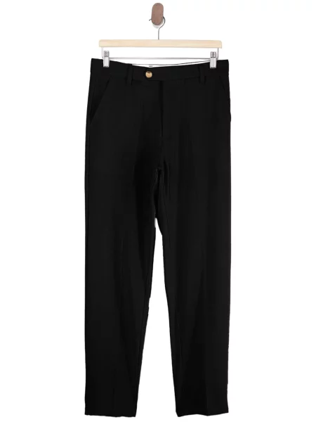 Trendyol Pantaloni cu dungă negru