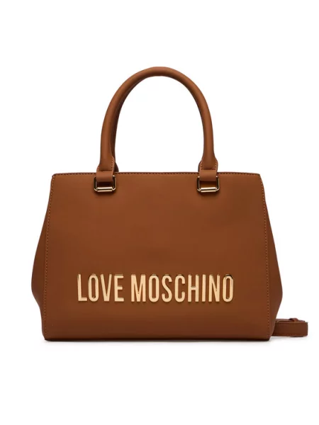LOVE MOSCHINO Ročna torba rjava