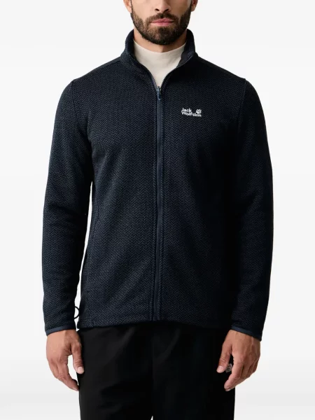 Geacă Jack Wolfskin cu glugă albastru