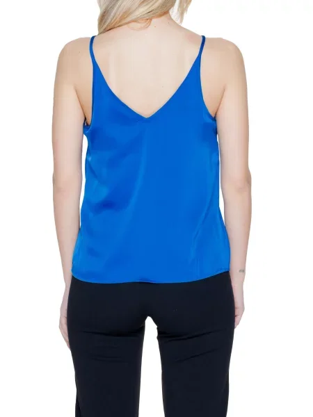 Top Vila cu decolteu în V negru