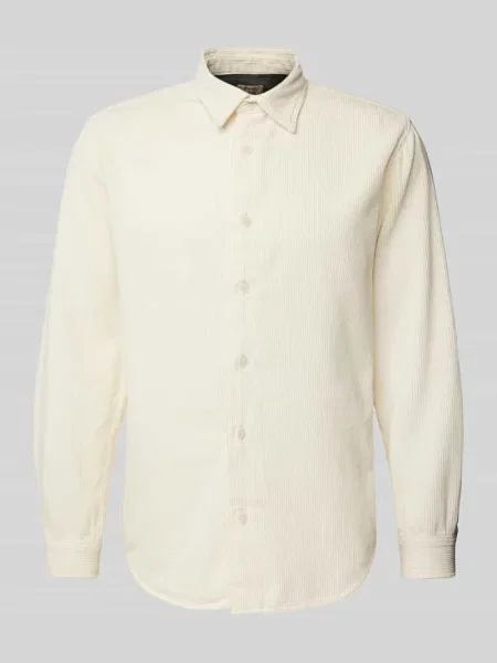 Koszula sztruksowa o kroju regular fit z kołnierzykiem typu kent model ‘TRISTAN’ Redefined Rebel