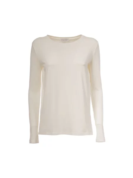Sweter Le Tricot Perugia z długim rękawem beżowy