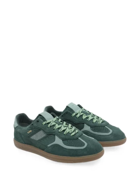 Sneakerși Alohas din piele de căprioară verde