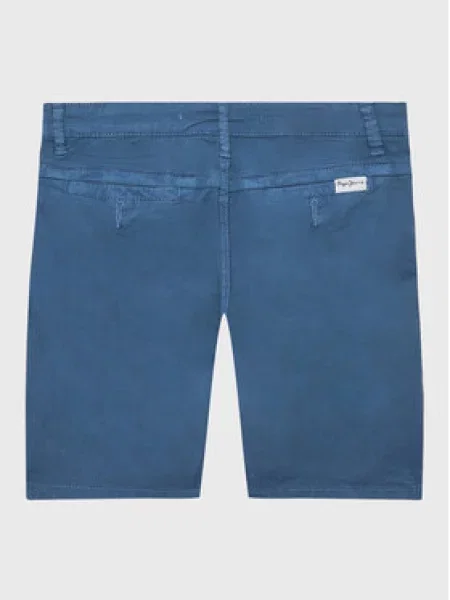 Pepe Jeans Medžiaginiai šortai Blueburn Short mėlyna
