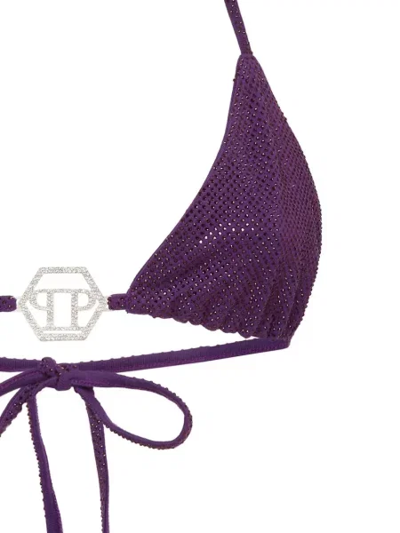 Bikinis Philipp Plein akmenys violetinė