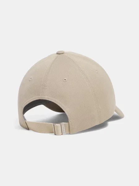 Шапка с козирка Under Armour бежово с апликация кафяво