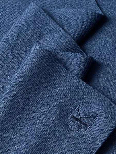 Calvin Klein szalik granatowy gładki niebieska